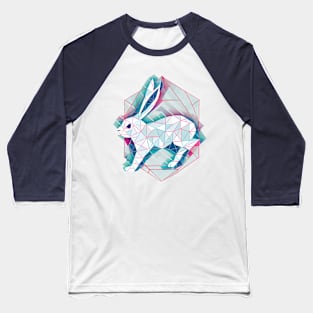 Geometric running rabbit Baseball T-Shirt